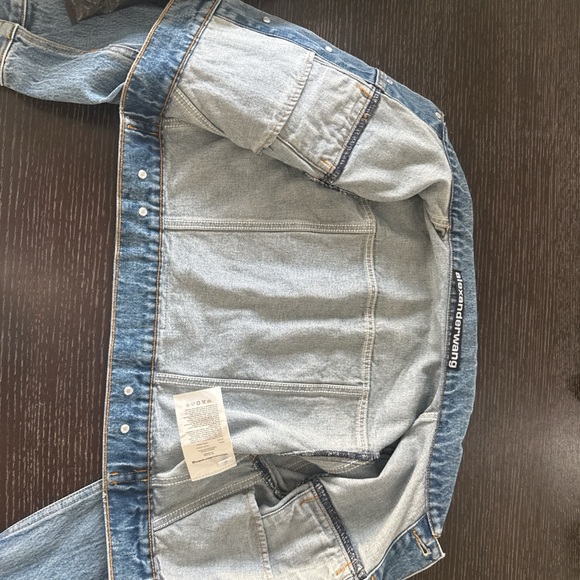 Alexander Wang Light Blue Shrunken Trucker Jacket - Picture 6 of 7